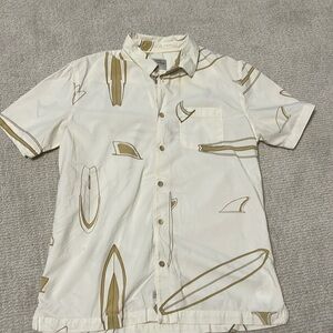 Men’s Quicksilver Waterman Hawaiian type shirt- size small